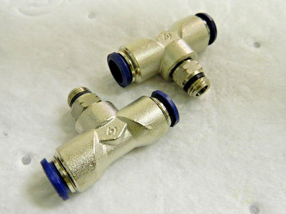Jupiter Pneumatics Swivel Branch Tees 1/2" Tb x 1/4" Thread Qty 2 2555