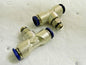 Jupiter Pneumatics Swivel Branch Tees 1/2" Tb x 1/4" Thread Qty 2 2555