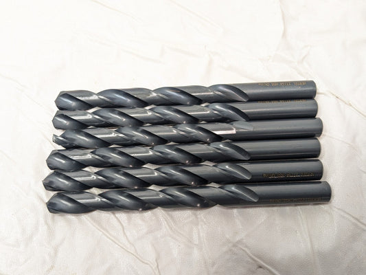 Hertel Jobber Length Drill Bits HSS 27/64" (0.4219) Dia 135 Deg QTY 6 84579283