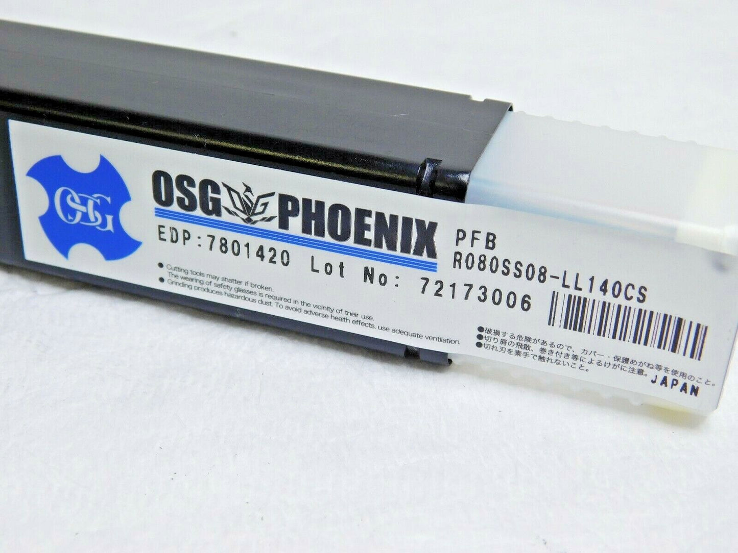 OSG Indexable Carbide Ball Nose End Mill 8mm Diam PFB-R080SS08-LL140CS 7801420