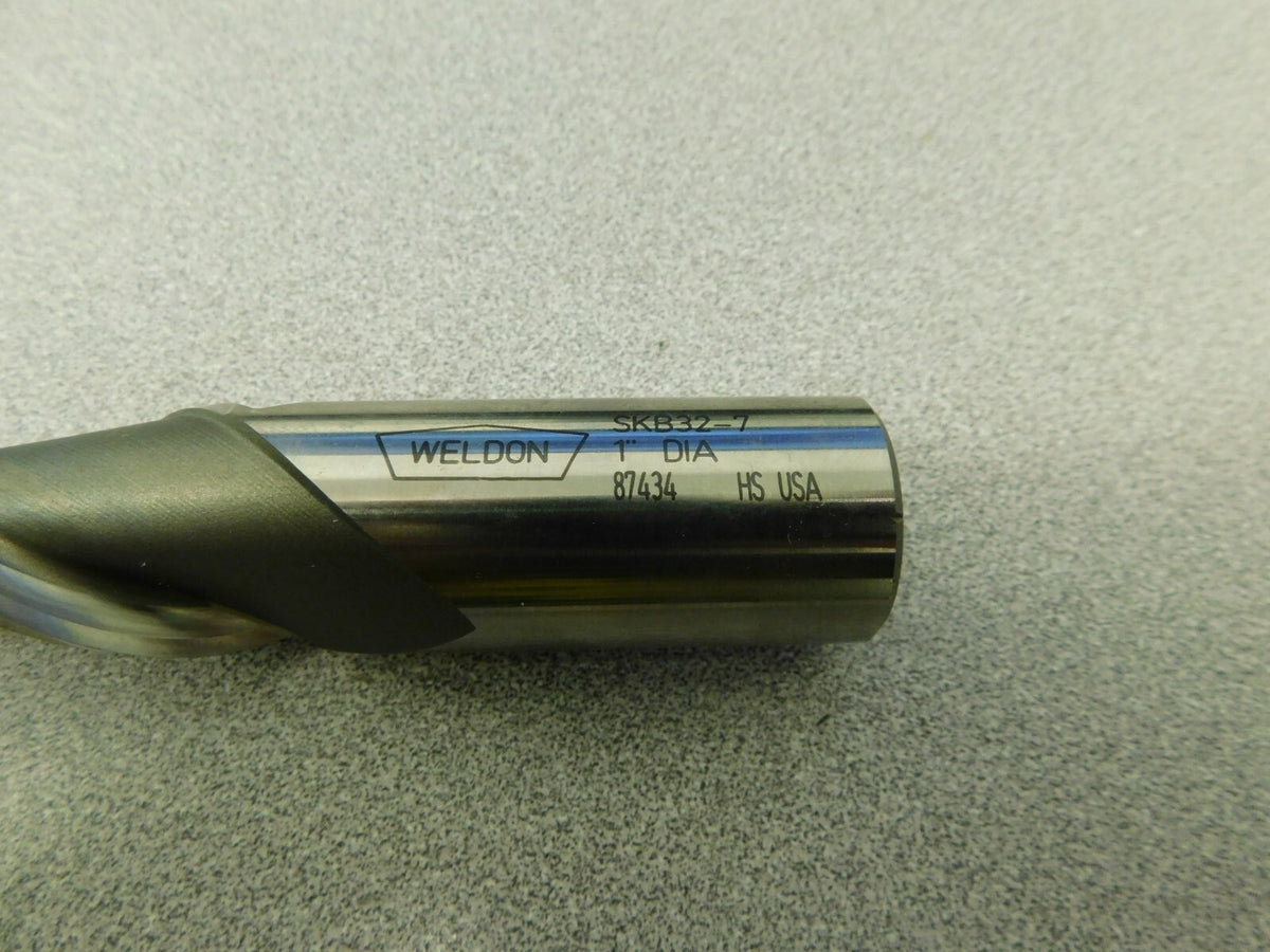 Weldon Roughing End Mill HSS 1" x 1" x 2" x 4-1/2   57090-00-W