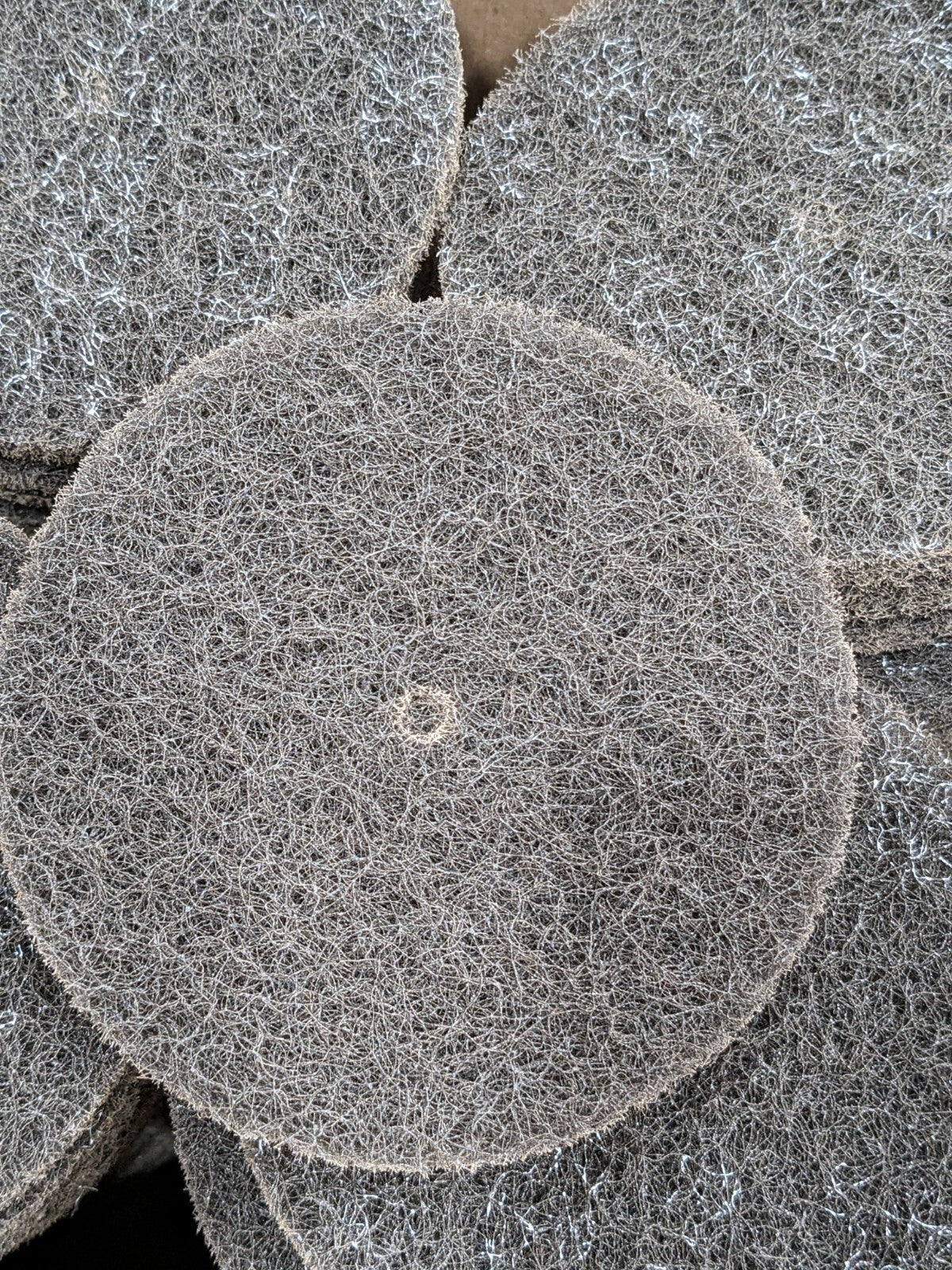 Scotch Bright Deburring Disc: 5" Dia, 1/4" Hole, Medium Grade Qty 100 7010309990