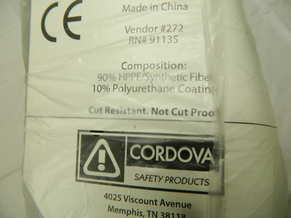 Cordova Valor High Performance Glove - Size XS Qty 240 Pairs 3711GXS
