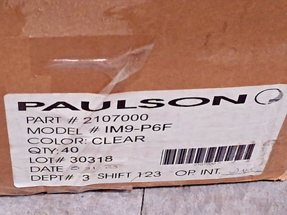Paulson Replacement Face Shield Windows & Screens .6" Thick IM9-P6F
