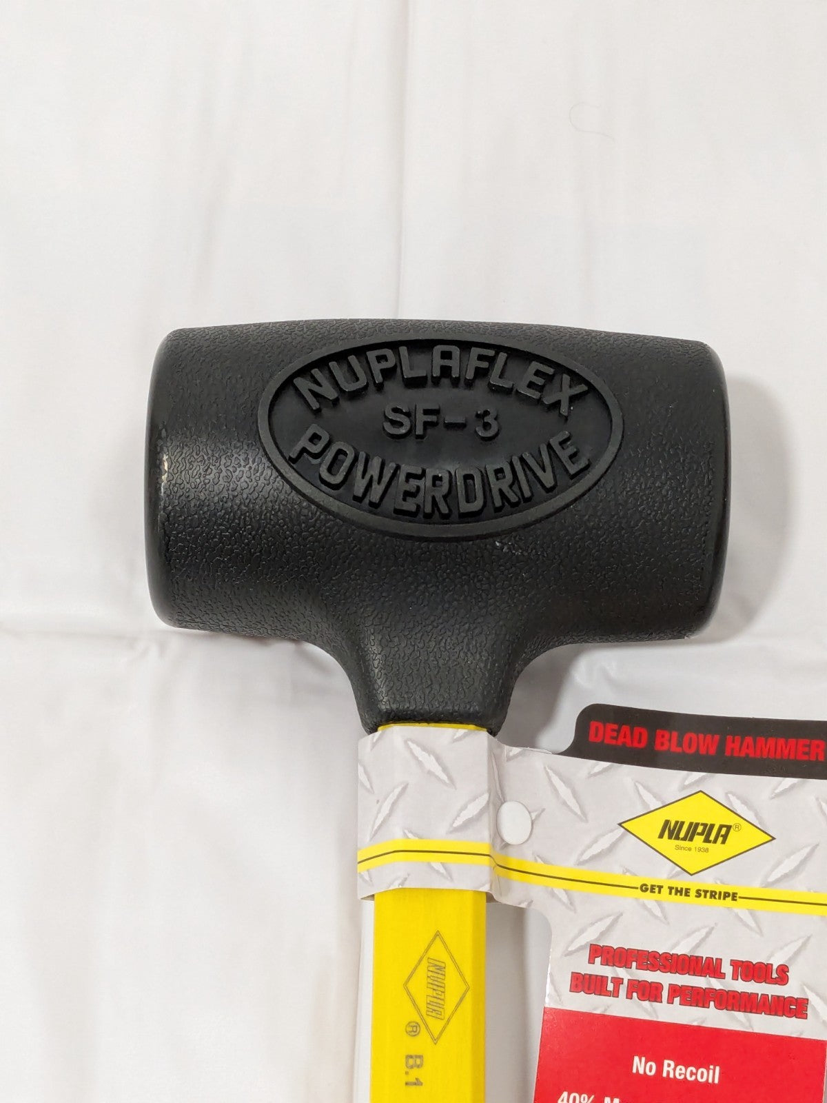 NUPLA Non-Marring Hammer: 3 lb, 2-3/8" Face Dia 12" OAL 10035