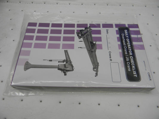 IDEAL WAREHOUSE INNOVATIONS INC. inspection Checklist Topic Crane 70-1082-CP
