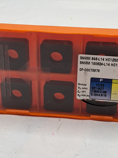HERTEL Turning Insert: SNMM 646L14 HC1250T, Solid Carbide Qty 10 42801738