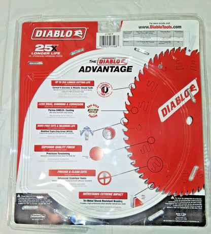 DIABLO Wet & Dry Cut Saw Blade 14" Dia 1" Arbor Hole 90 Teeth D1490CF