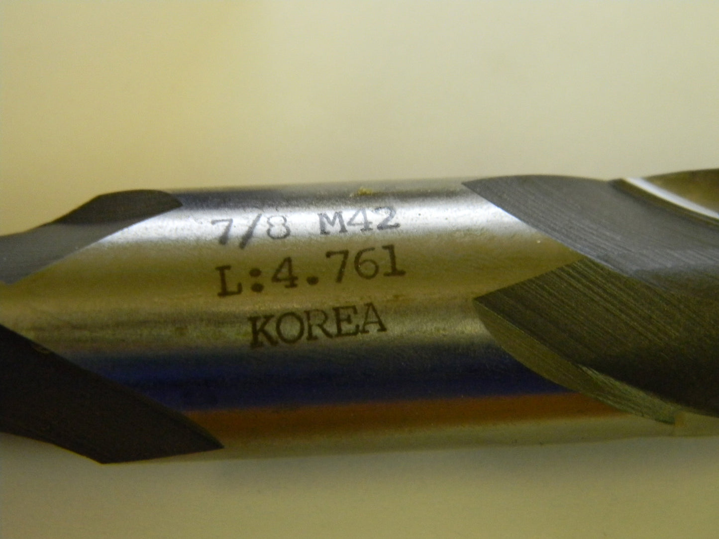 Interstate 1108-7260 7/8" x 7/8" x 5-1/2" 2FL M42 Cobalt Double End Mill
