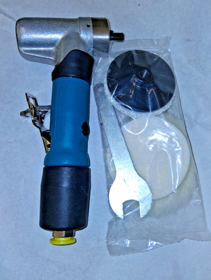 Dynabrade Handheld Pneumatic Buffer 3" Pad Dia 5,000 RPM 0.4 hp 51401
