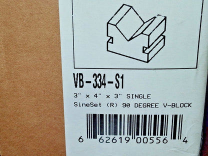 Suburban Tool V-Block 2-7/8″ Max Capacity 90 deg V Angle VB334S1