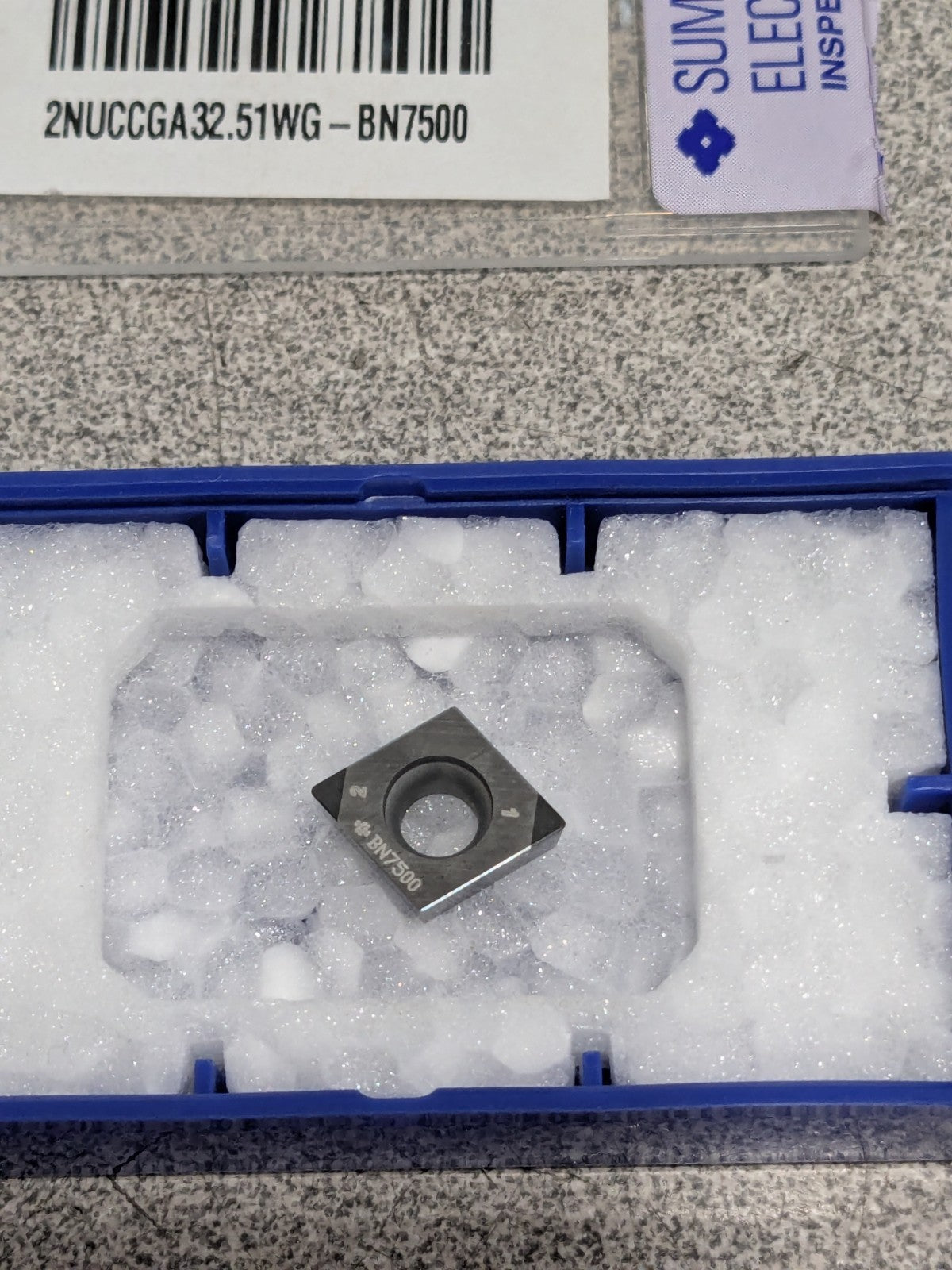 Sumitomo Turning Insert: 2NUCCGA32.51WG BN7500, PCBN 16RKWG4