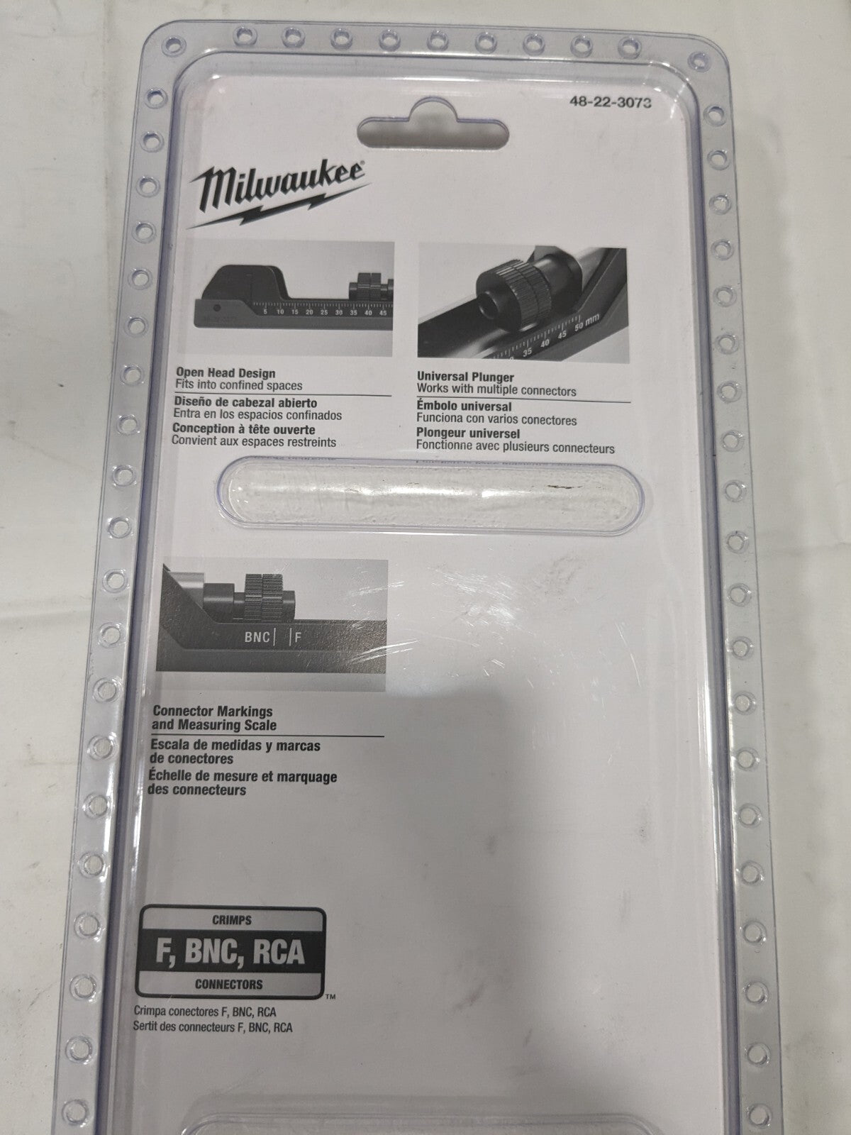 Milwaukee Extended Reach Compression Coax Crimper 48-22-3073