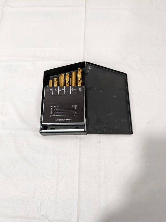 HERTEL Tap & Drill Set #6-32-1/2-13 Taps, 5/16-27/64" Drills 770XT INCOMPLETE