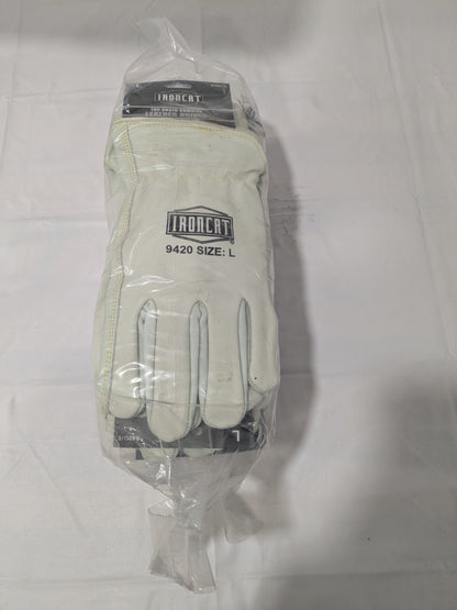 PIP Ironcat Welding Glove Cowhide Leather Sz L Qty 11 Pairs 9420/L