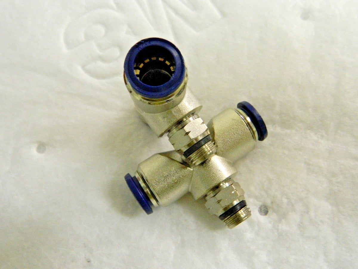 Jupiter Pneumatics Swivel Branch Tees 1/2" Tb x 1/4" Thread Qty 2 2555