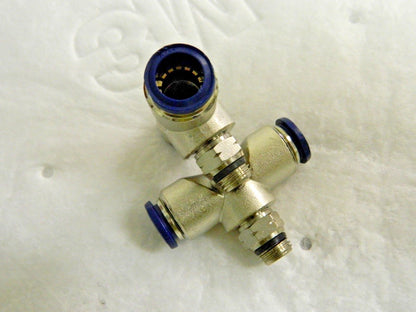 Jupiter Pneumatics Swivel Branch Tees 1/2" Tb x 1/4" Thread Qty 2 2555