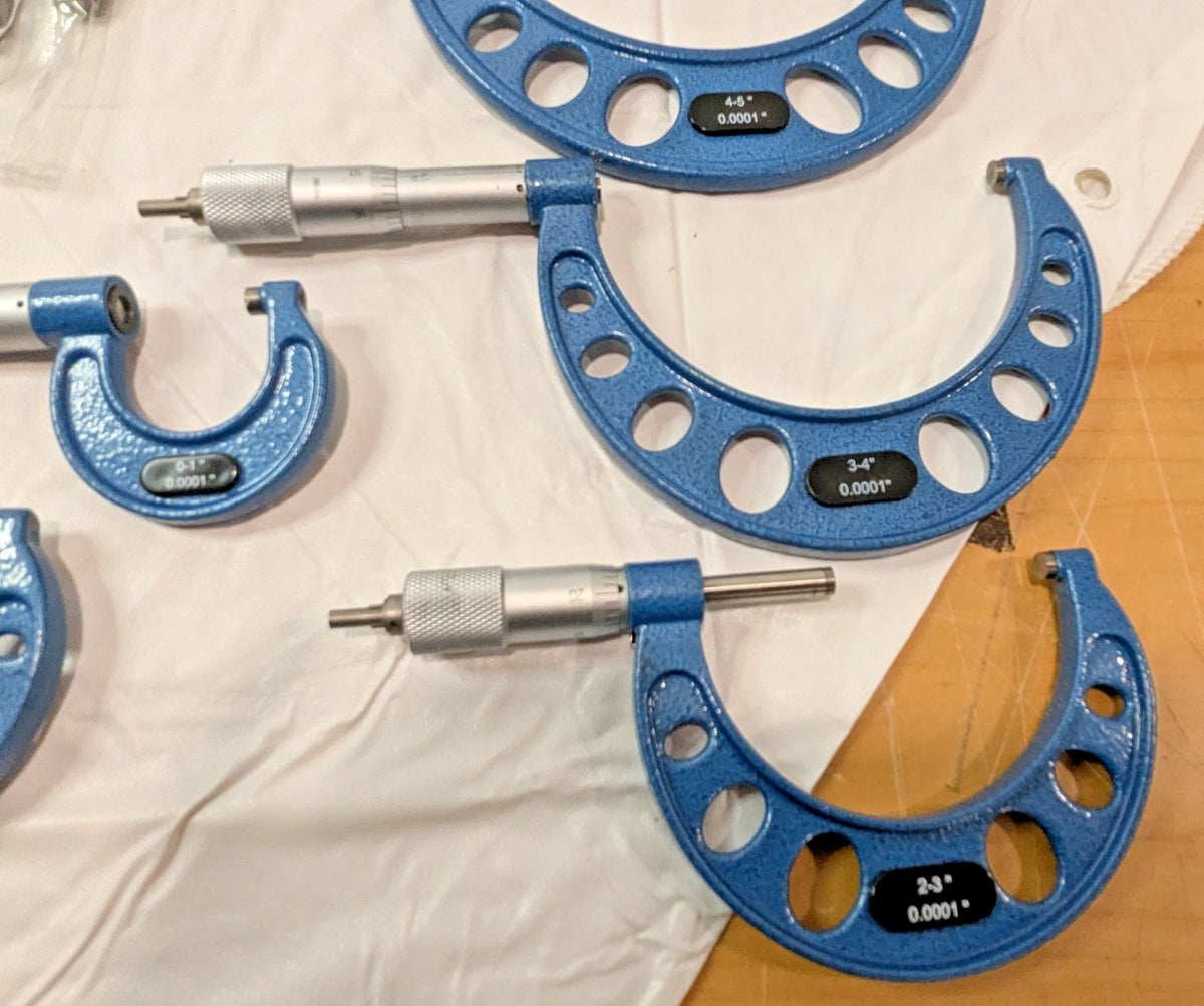 Fowler 12 Piece Outside Micrometer Set 0 - 12" Range 52-215-012-1 PARTS/REPAIR