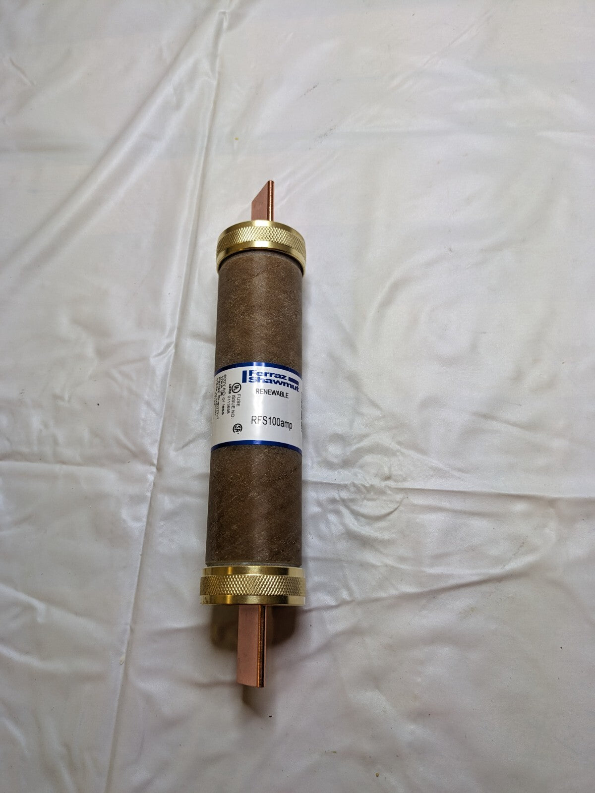 FERRAZ SHAWMUT Cylindrical Fast-Acting Fuse: H, 100 A, 7-7/8 OAL, RFS100
