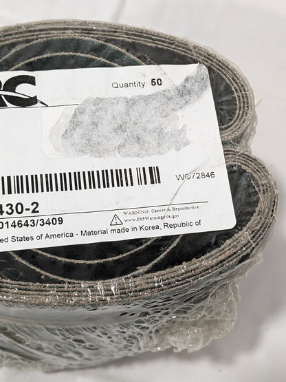 ARC Abrasives Belts 1" x 12" 80GRIT Zirconia Alumina Y-Weight Qty 50 7