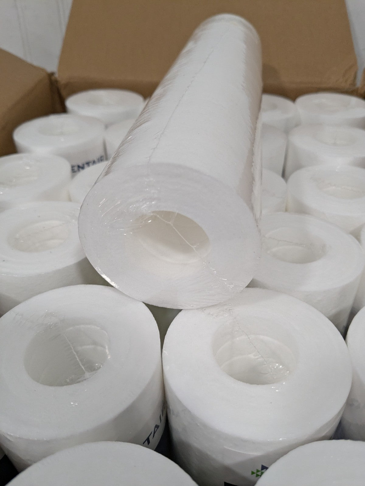 (24) Pentair Plumbing Cartridge Filter: 2-3/8" OD, 9-7/8" L, 25 micron 155015-43