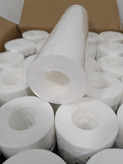 (24) Pentair Plumbing Cartridge Filter: 2-3/8" OD, 9-7/8" L, 25 micron 155015-43