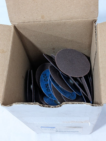 Norton Quick-Change Disc: Type S, 2" Dia, 100 Grit, AO Box of 100 662611381