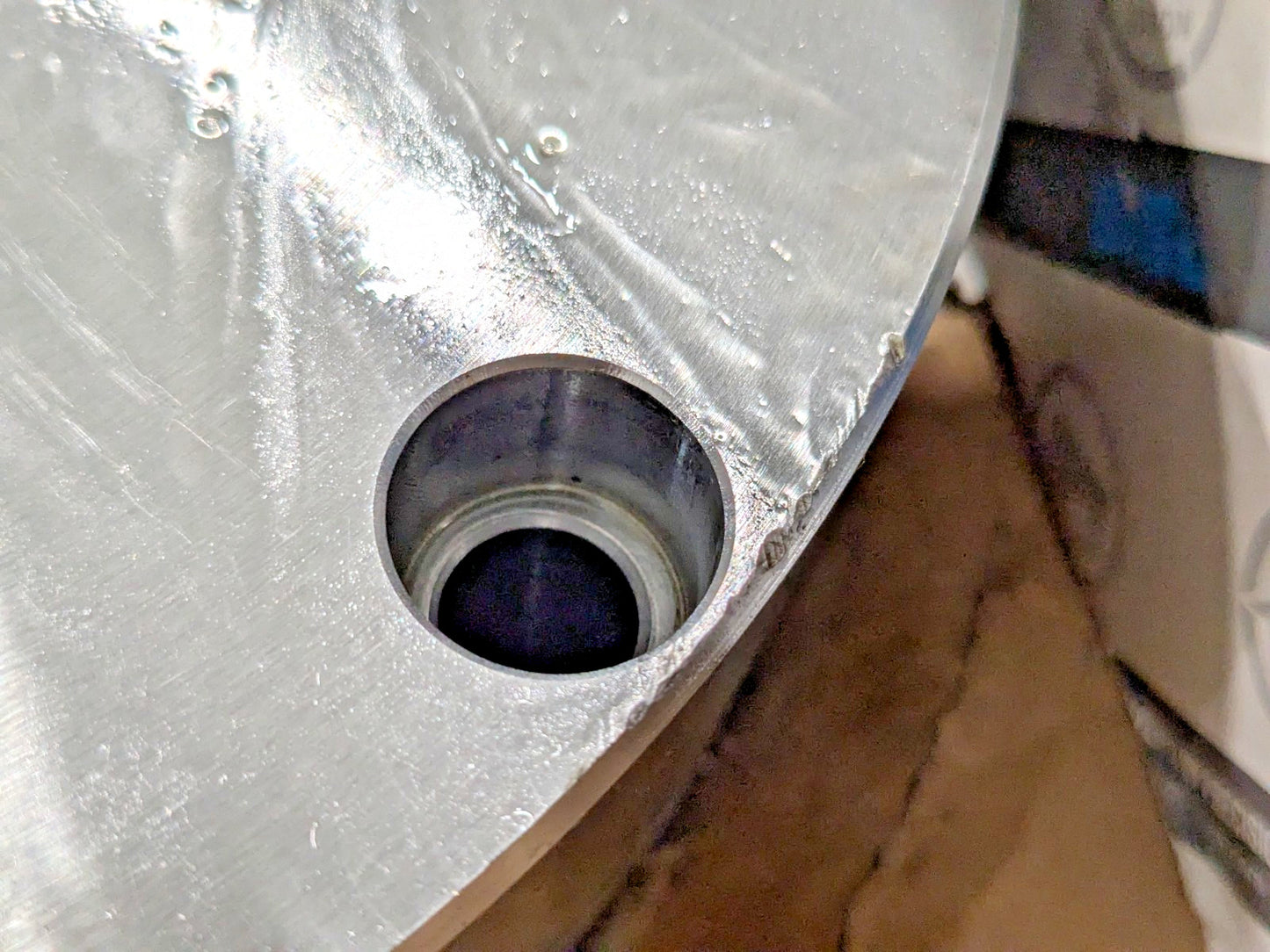 Bison 3 Jaw Self-Centering Lathe Chuck 10" Dia Plain Back 3205-10" 7-800-1000