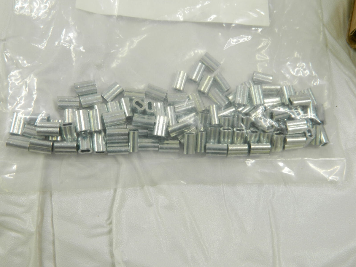 CAMPBELL Wire Rope Ferrule & Stop: 1/16 Rope Dia, Copper Qty 1,500 T7670904