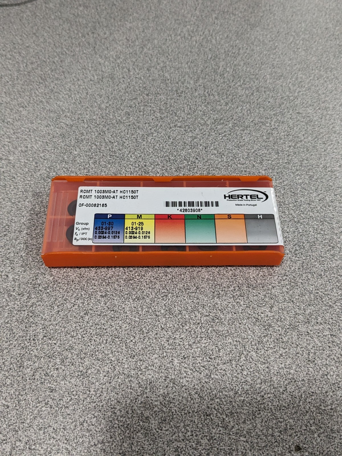 HERTEL Turning Insert: RCMT 1003M0AT HC1150T, Solid Carbide Qty 10 42803908
