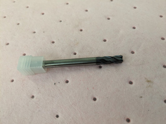 YG CARBIDE 4FL X-POWER end mill WITH CORNER RADIUS EM639905