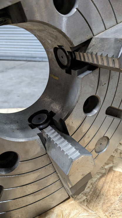 Manual Lathe Chuck 4-Jaw Independent 16" Diameter D1-8 Direct Mount