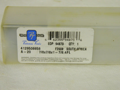 Putnam 4FL HSS 7/8" x 1-7/8" x 6-1/8" DoubleEnded Square End Mill