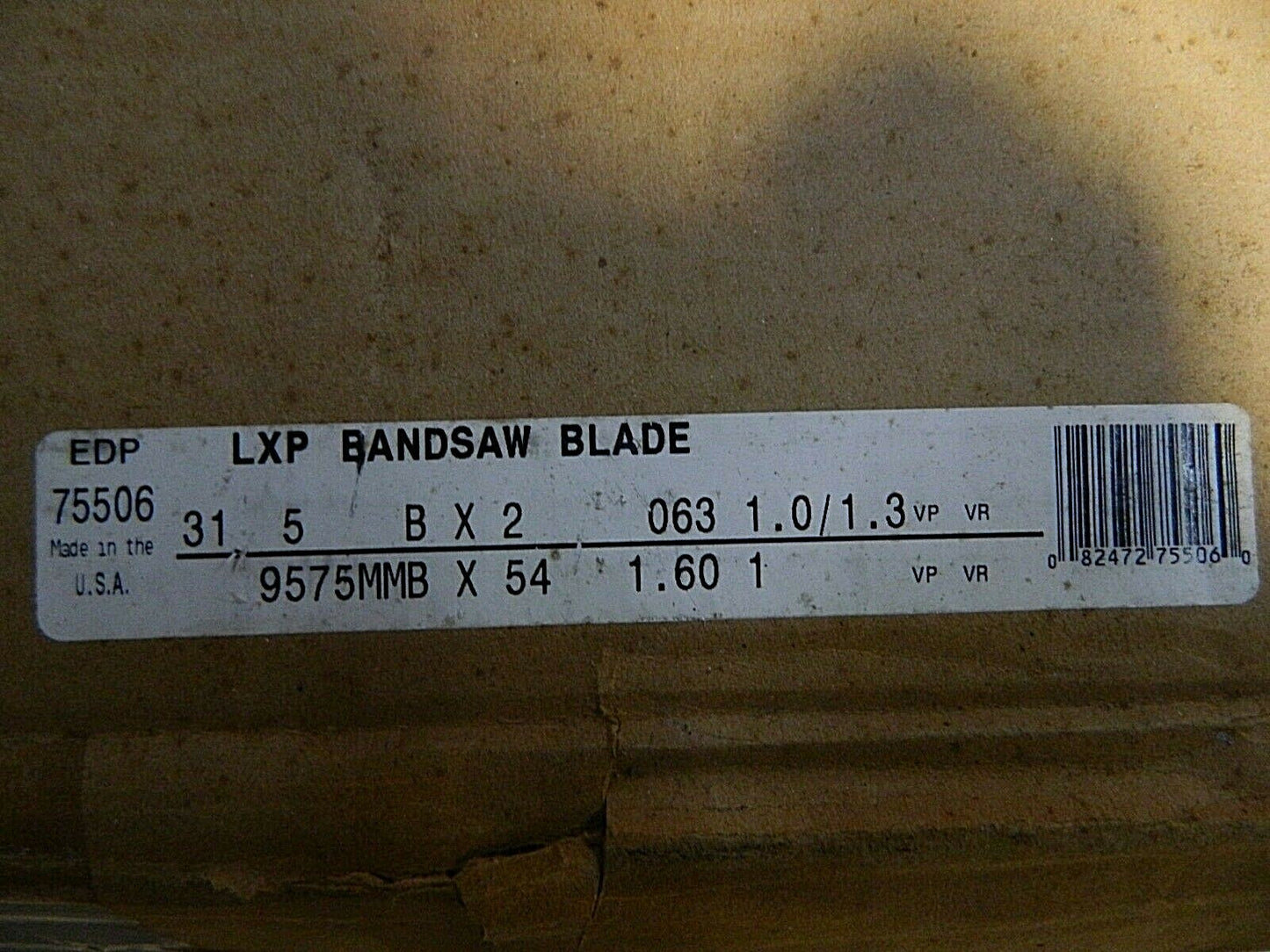 Welded Band Saw Blade 1.0 to 1.3 TPI 31' 5" Long 2" Wide 0.063" Thick 75506