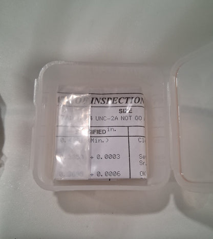 SPI Threaded Ring Gage 7/16-14 Thread Class 2A No Go