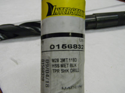 Interstate High Speed Steel Taper Shank Drill Bit 01568328