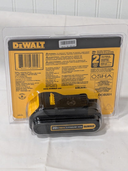 DeWalt 20V MAX Li-Ion Compact Battery Pack (1.5 Ah) DCB201