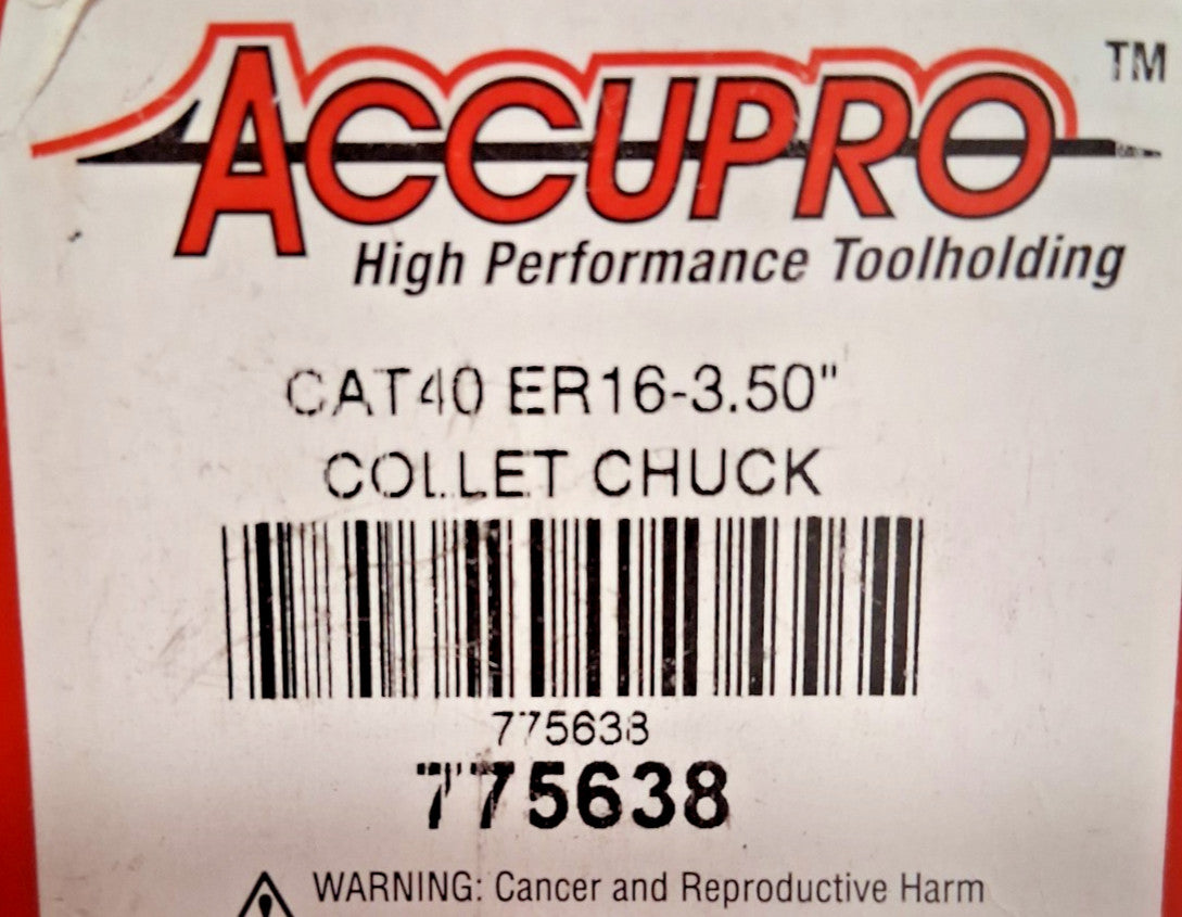 Accupro ER16 Collet Chuck Taper Shank 775638