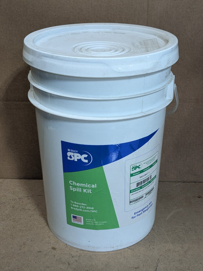 Brady SPC HazWik Portable Chemical Spill Kit 6.5 Gallon Bucket SKH-BKT