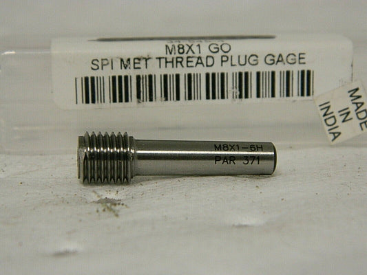 SPI Single End Plug Thread Go Gage M8x1 Class 6H 34-545-4