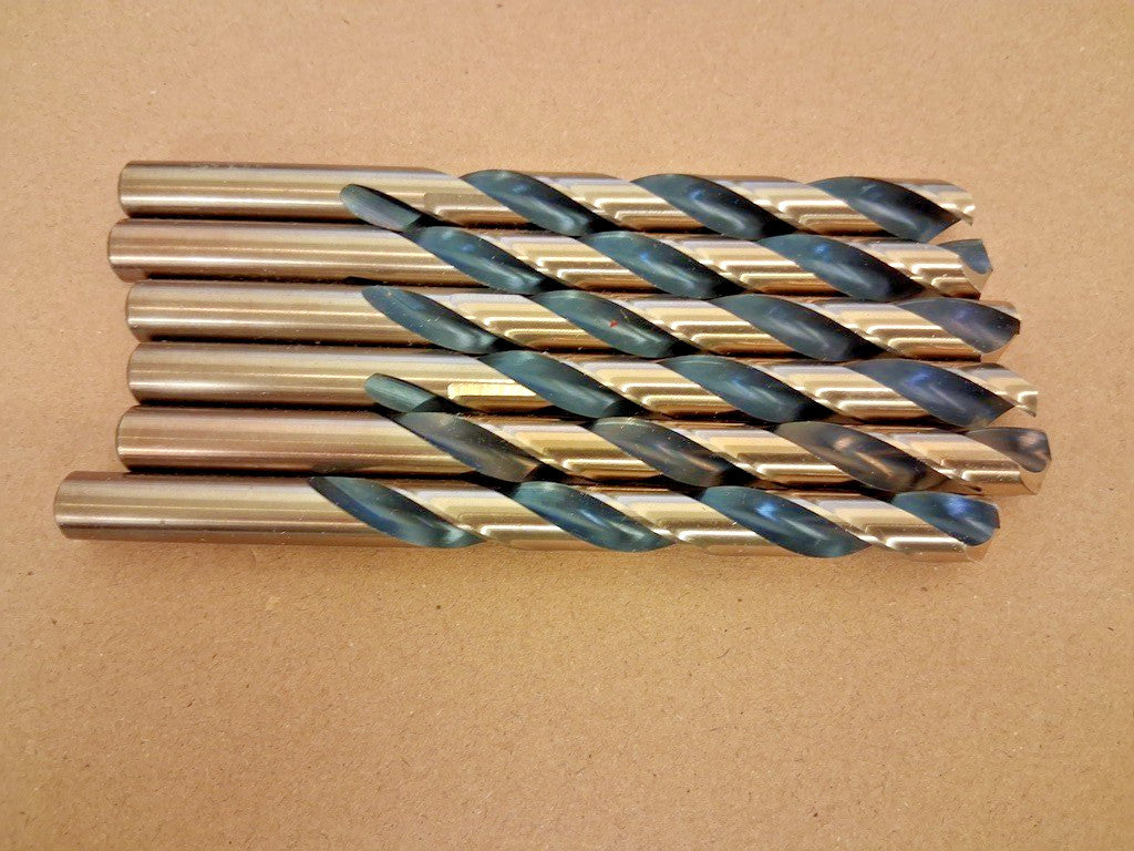 Pro HSS Jobber Length Drill Bits QTY6 3/8" Dia 135 05780