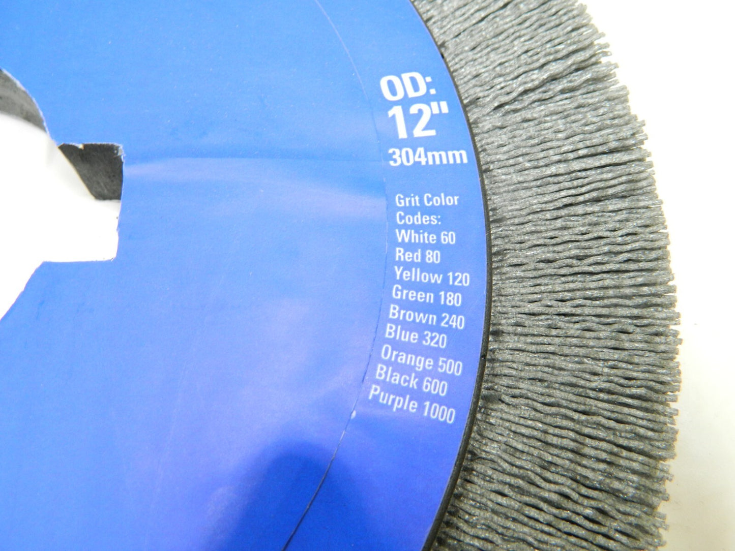 OSBORN Wheel Brush: 12" Wheel Dia, Crimped Nylon, 80 Grit, 3,000 RPM 78015