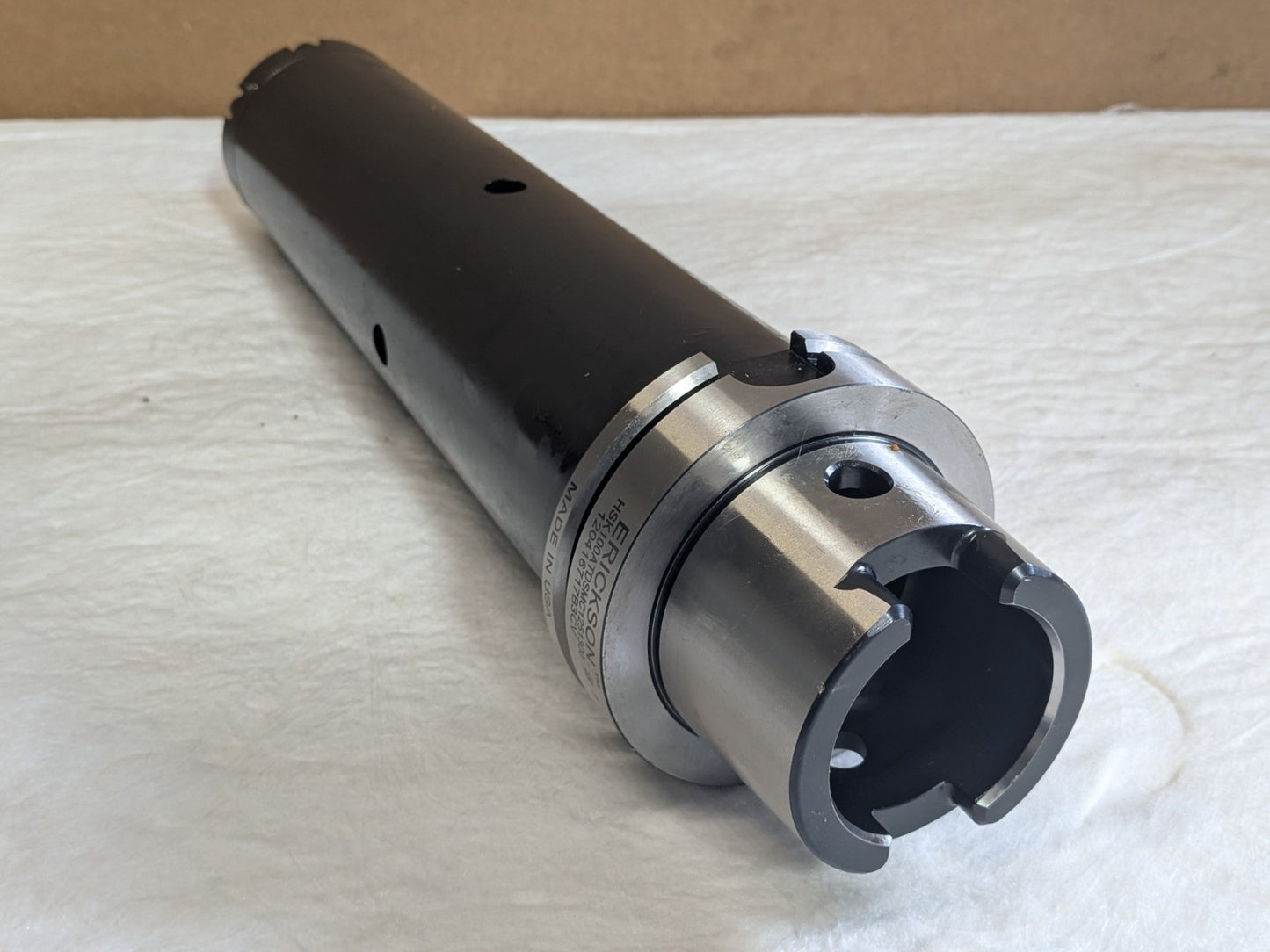 Erickson Tunable Shell Mill Holder HSK100A Taper 1-1/4" Pilot Dia. 3000 RPM Max.