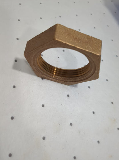 MERIT BRASS Brass Pipe Locknut 1-1/4" Fitting Threaded FNPT Class 125 X119-20