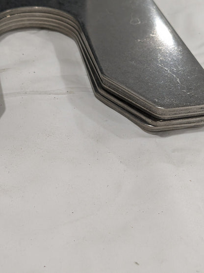 Maudlin Metal Shim Stock: Slotted, 0.1000" Thick, 5" L, 5" W Qty