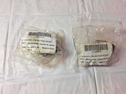 Professional Black Threaded 90 deg Elbows 2Pk 1" 36996809