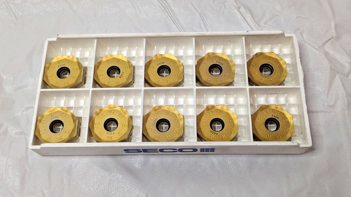 Seco Carbide Milling Inserts ONMU090520ANTN-ME12 F40M QTY 10 02747746