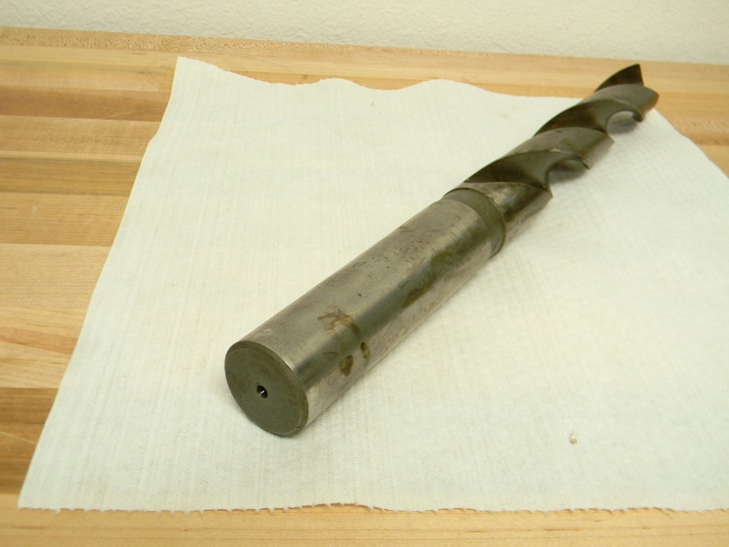 Taper Length Drill Bit 1-11/32" x 14-5/8" OAL RH 2FL HSS Straight Shan