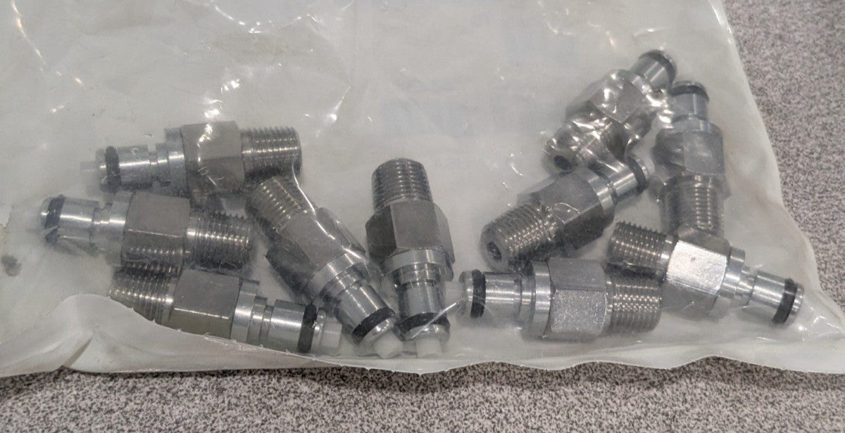 CPC CHROME-PLATE QUICK-DISCONNECT COUPLER QTY 10 MCD24-02V