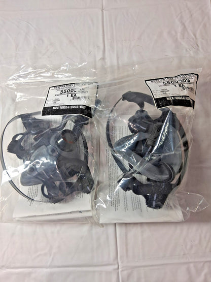 North Half Facepiece Respirator 2PK Elastomer Threaded Size Small 550030S